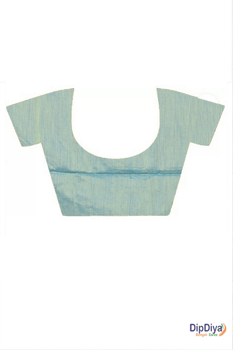 See Green Pure Cotton Paray Embroidery Handloom saree (295)